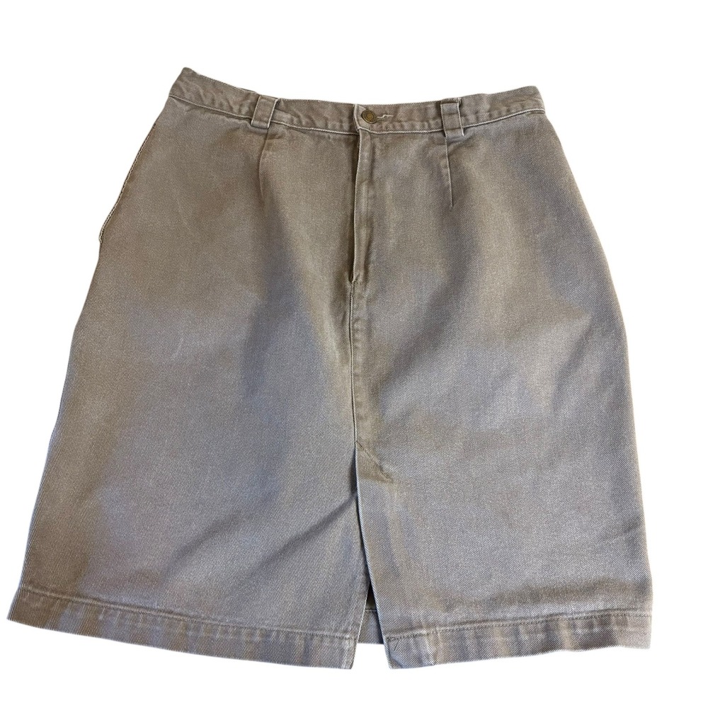 Vintage‎ Y2K Calvin Klein Sport Khaki Skirt Womens Size 14 Knee Length
